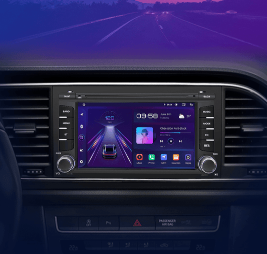 Radio nawigacja Seat Leon MK3 5F 2012 - 2018 Ibiza 2016 Carplay Android Auto - Multigenus