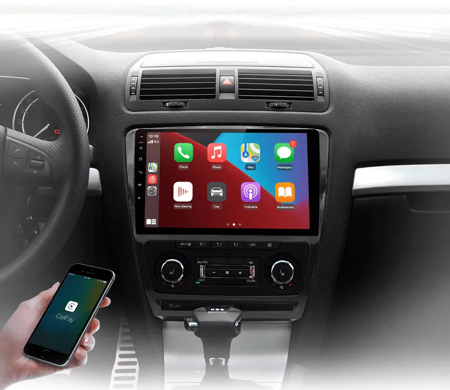 Radio nawigacja Skoda Octavia 2 A5 2006-2013 Android Auto Carplay - Multigenus