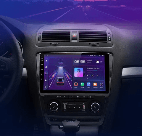 Radio nawigacja Skoda Octavia 2 A5 2006-2013 Android Auto Carplay - Multigenus