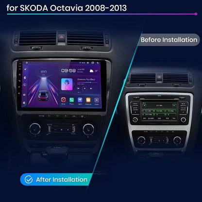 Radio nawigacja Skoda Octavia 2 A5 2006-2013 Android Auto Carplay - Multigenus