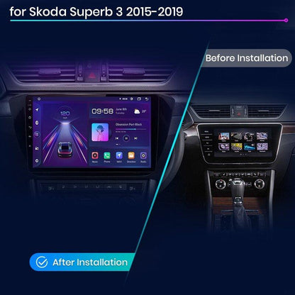 Skoda Superb 3 radio navigation - CarPlay, Android Auto GPS – Multigenus