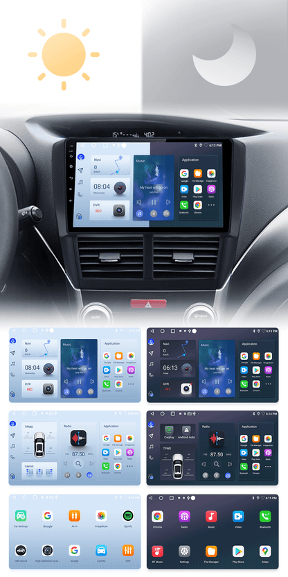 Radio nawigacja Subaru Forester 3 SH Impreza 2007 - 2013 Carplay Android Auto - Multigenus