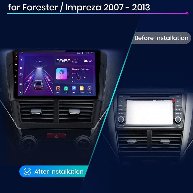 Radio nawigacja Subaru Forester 3 SH Impreza 2007 - 2013 Carplay Android Auto - Multigenus