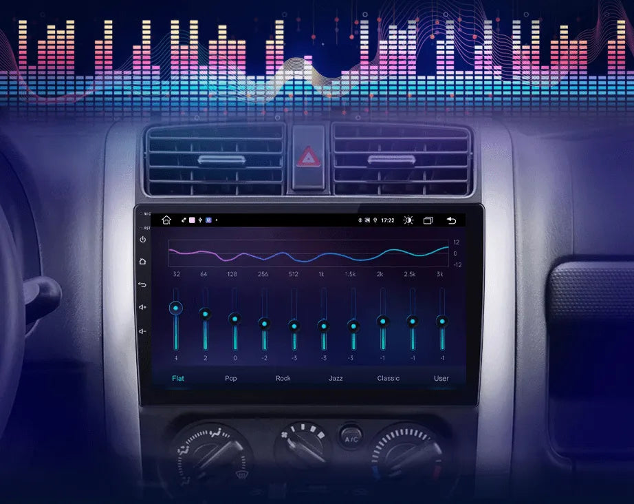 Radio nawigacja Suzuki Jimny 3 2005 - 2019 Carplay Android Auto - Multigenus