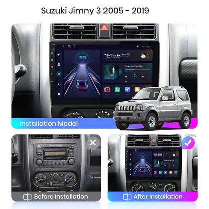 Radio nawigacja Suzuki Jimny 3 2005 - 2019 Carplay Android Auto - Multigenus