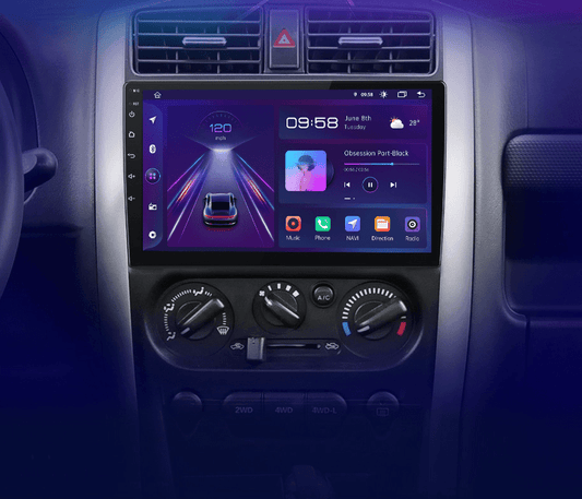 Radio nawigacja Suzuki Jimny 3 2005 - 2019 Carplay Android Auto - Multigenus
