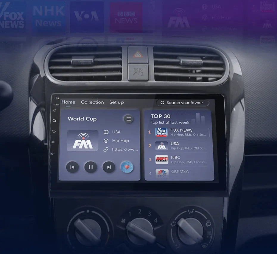 Radio nawigacja SUZUKI Splash Ritz 2004-2010 Opel Agila 2008-2012 Android Auto Carplay - Multigenus