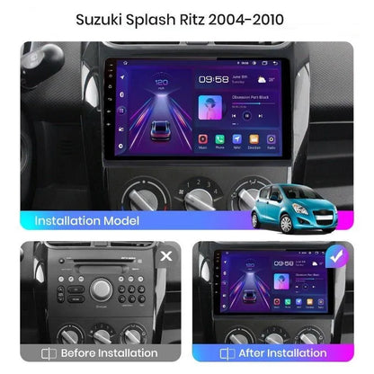 Radio nawigacja SUZUKI Splash Ritz 2004-2010 Opel Agila 2008-2012 Android Auto Carplay - Multigenus