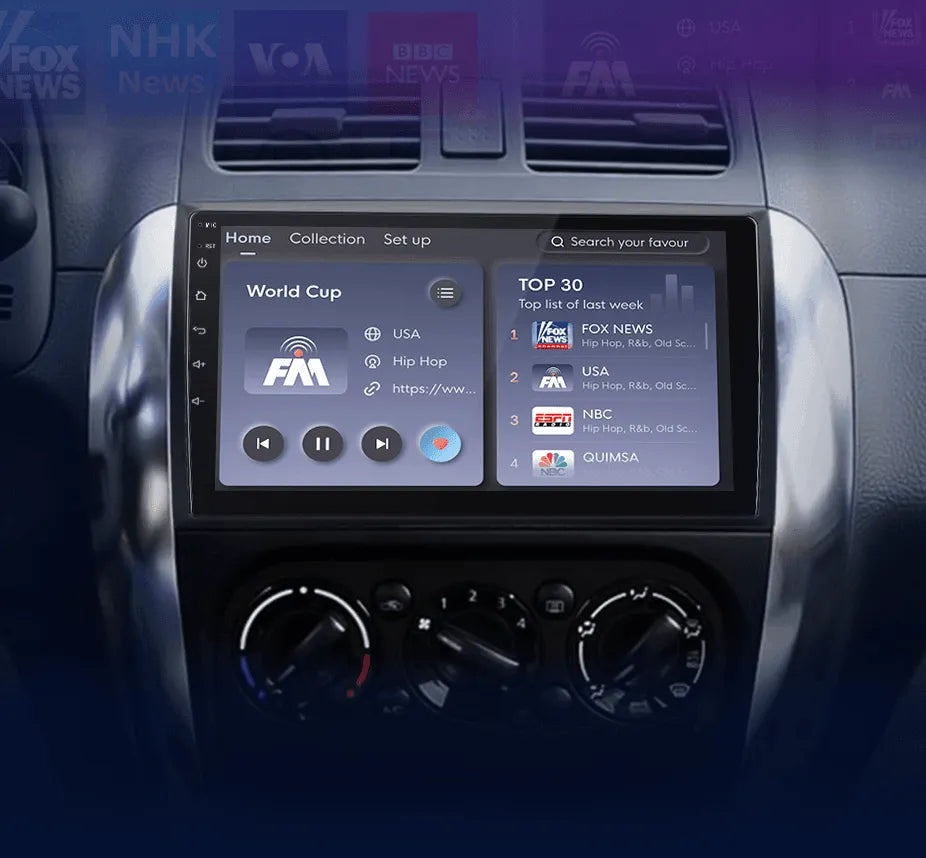 Radio nawigacja Suzuki SX4 2006-2013 Fiat Sedici 2005 - 2014 Carplay Android Auto - Multigenus