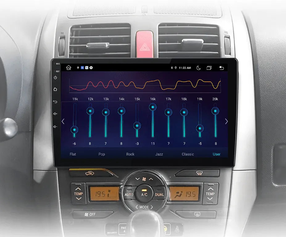 Radio nawigacja Toyota Auris E150 2006 - 2012 Carplay Android Auto - Multigenus