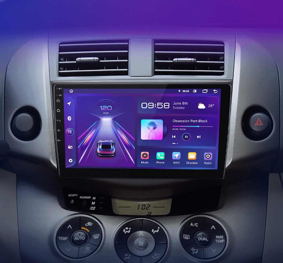 Radio nawigacja Toyota RAV 4 od 2007 - 2011 Carplay Android Auto - Multigenus