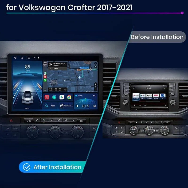 Radio nawigacja Volkswagen VW Crafter 2017 - 2021 CarPlay Android Auto - Multigenus