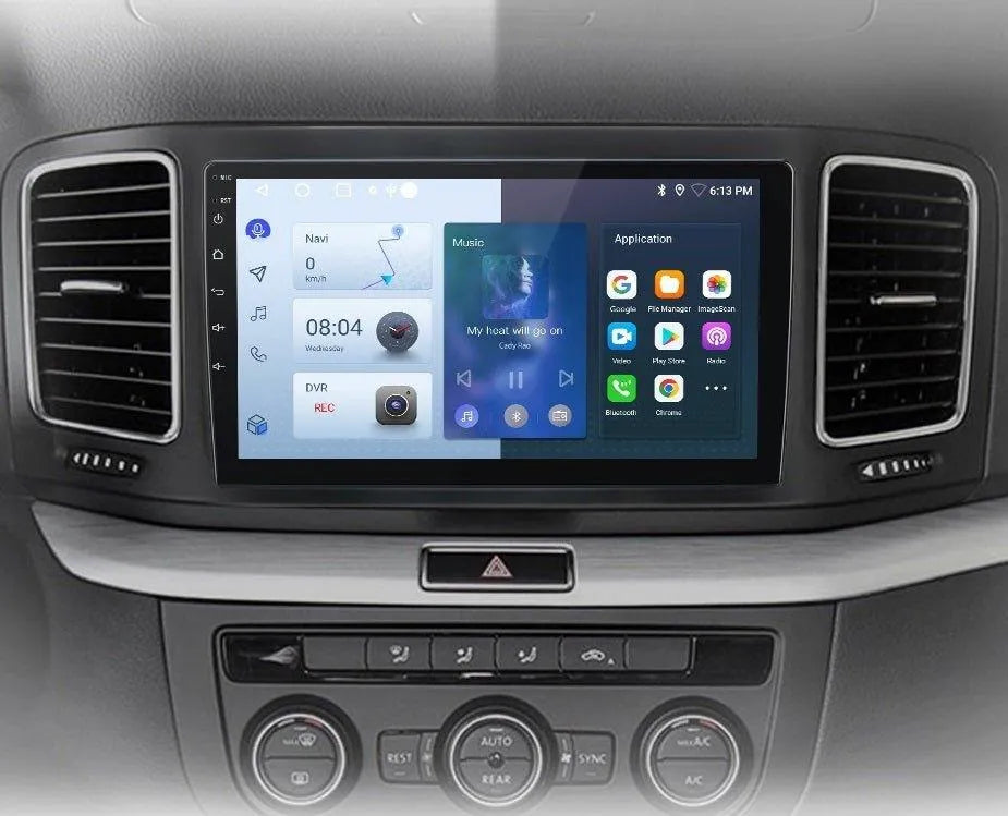 Radio nawigacja Volkswagen VW Sharan 2012 - 2018 Android Auto Carplay - Multigenus