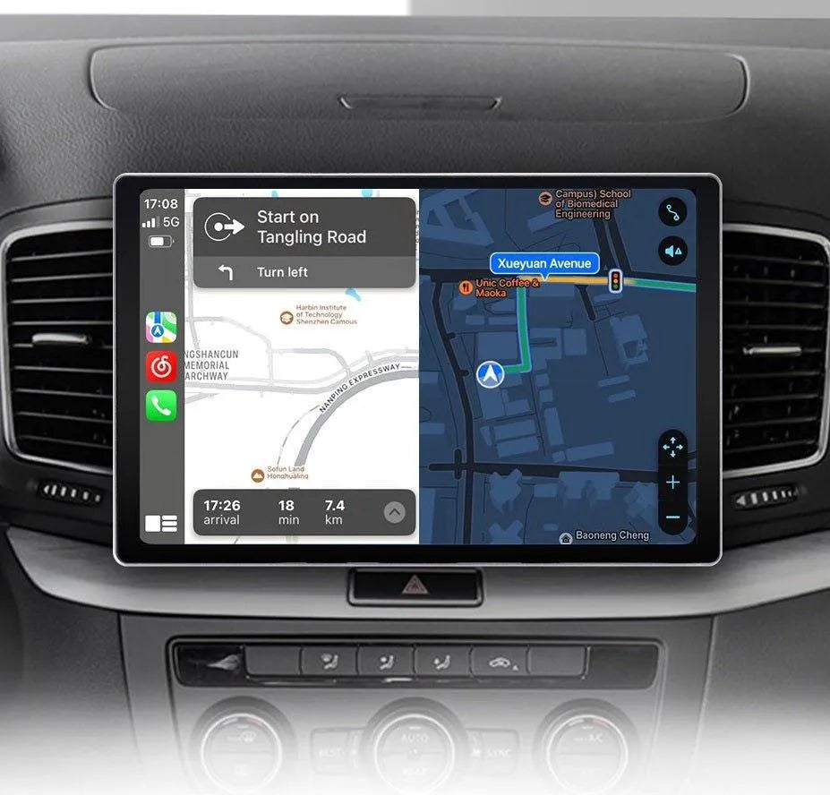 Radio nawigacja Volkswagen VW Sharan 2012 - 2018 CarPlay Android Auto - Multigenus