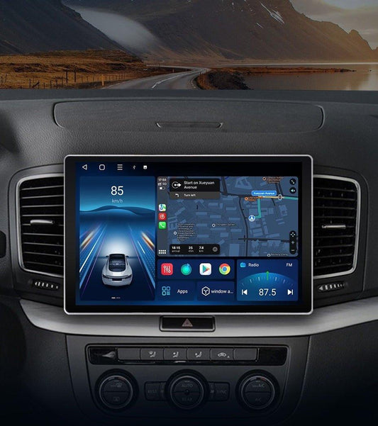 Radio nawigacja Volkswagen VW Sharan 2012 - 2018 CarPlay Android Auto - Multigenus