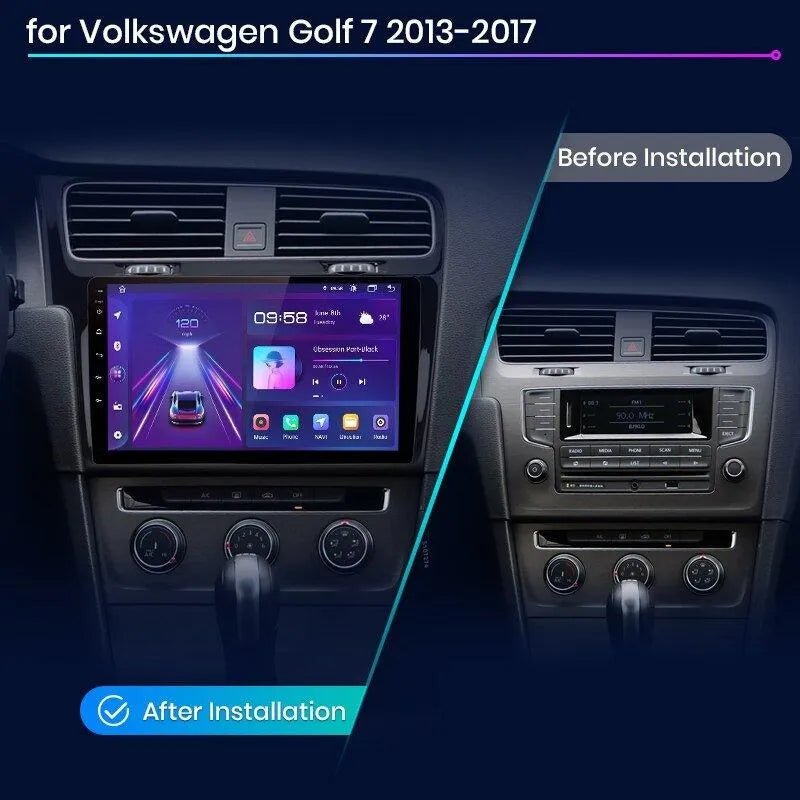 Radio nawigacja Volkswagen VW Golf 7 2013 - 2017 Carplay Android Auto - Multigenus