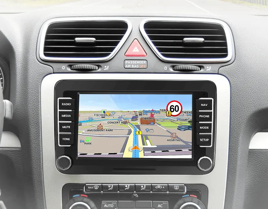 Radio nawigacja Volkswagen VW SEAT Leon Passat B6 B7 Tiguan Touran GOLF POLO Android Auto Carplay - Multigenus