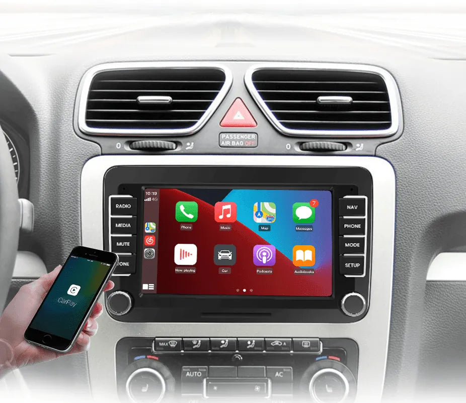 Radio nawigacja Volkswagen VW SEAT Leon Passat B6 B7 Tiguan Touran GOLF POLO Android Auto Carplay - Multigenus