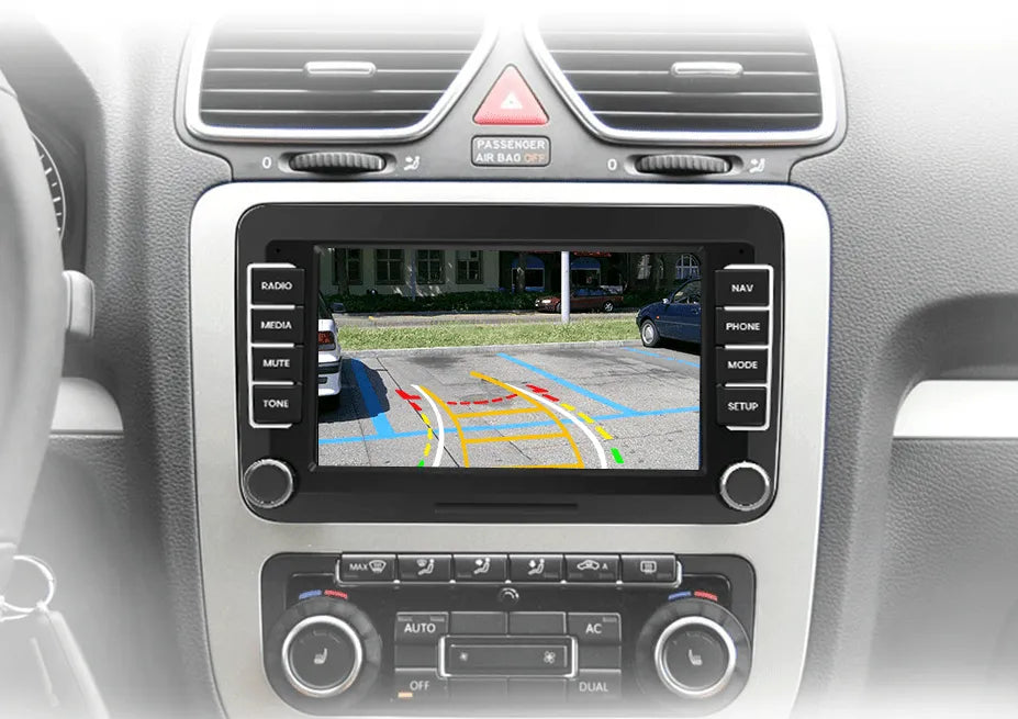 Radio nawigacja Volkswagen VW SEAT Leon Passat B6 B7 Tiguan Touran GOLF POLO Android Auto Carplay - Multigenus