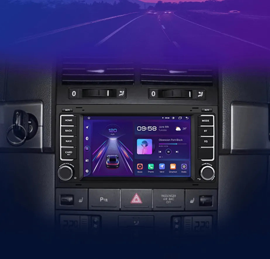 Radio nawigacja Volkswagen VW Touareg Multivan T5 Transporter 2004-2009 Carplay Android Auto - Multigenus