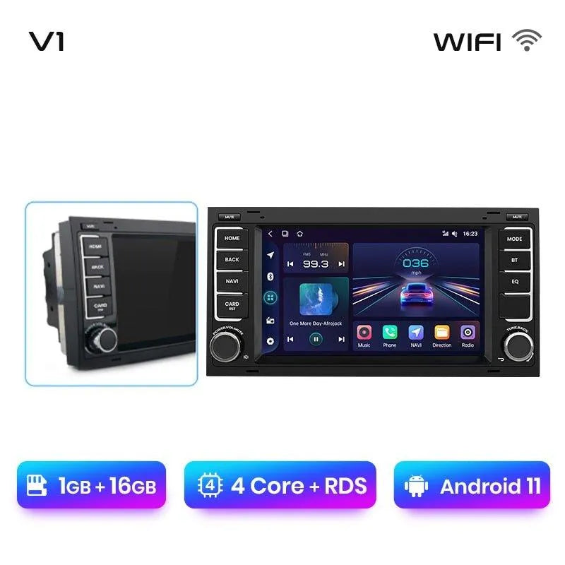 Radio nawigacja Volkswagen VW Touareg Multivan T5 Transporter 2004-2009 Carplay Android Auto - Multigenus