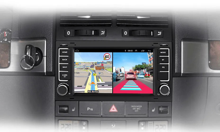 Radio nawigacja Volkswagen VW Touareg Multivan T5 Transporter 2004-2009 Carplay Android Auto - Multigenus