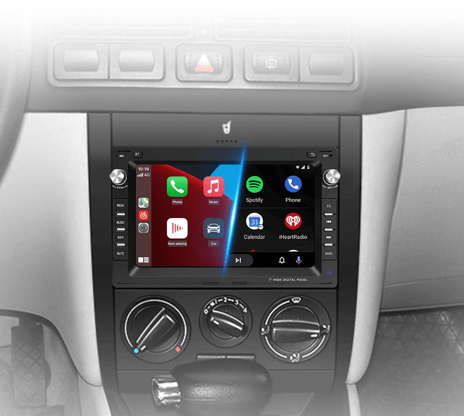 Radio nawigacja VW Golf 4 Passat POLO Transport T5 Multivan Seat Jetta Carplay Android Auto - Multigenus
