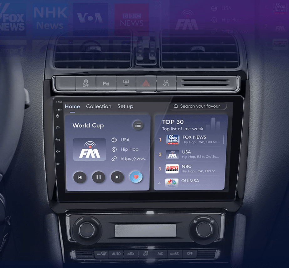 Radio navigation VW Polo 5 2008-2020 Android Auto Carplay GPS