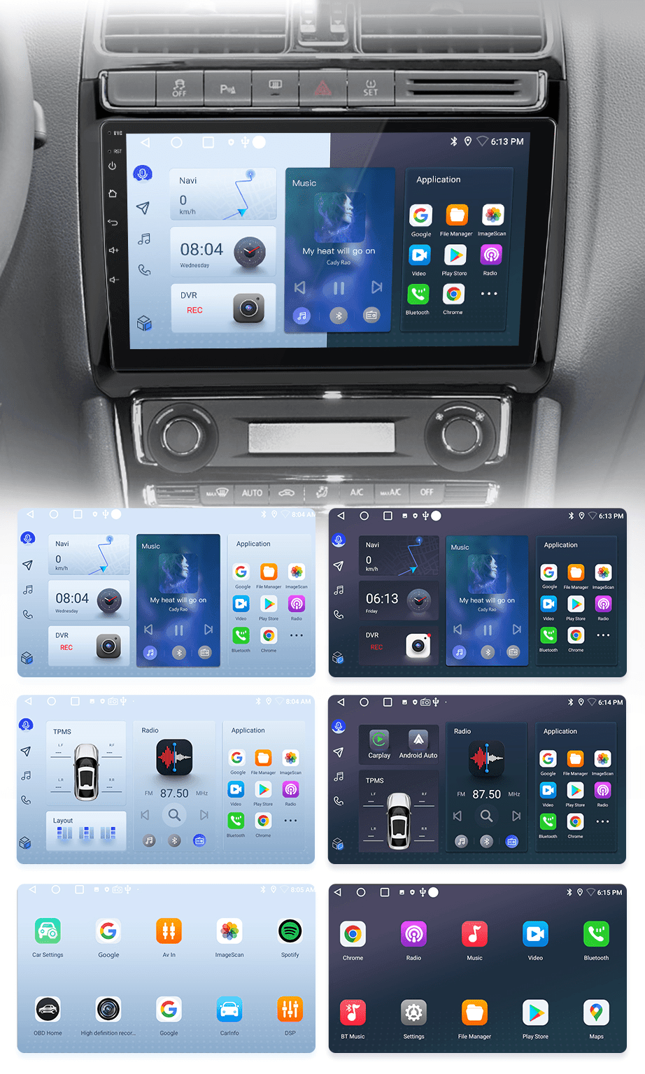 Radio navigation VW Polo 5 2008-2020 Android Auto Carplay GPS – Multigenus