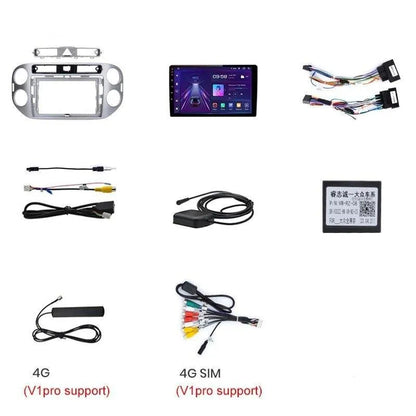 Radio nawigacja VW Volkswagen Tiguan 2006 - 2016 Carplay Android Auto - Multigenus