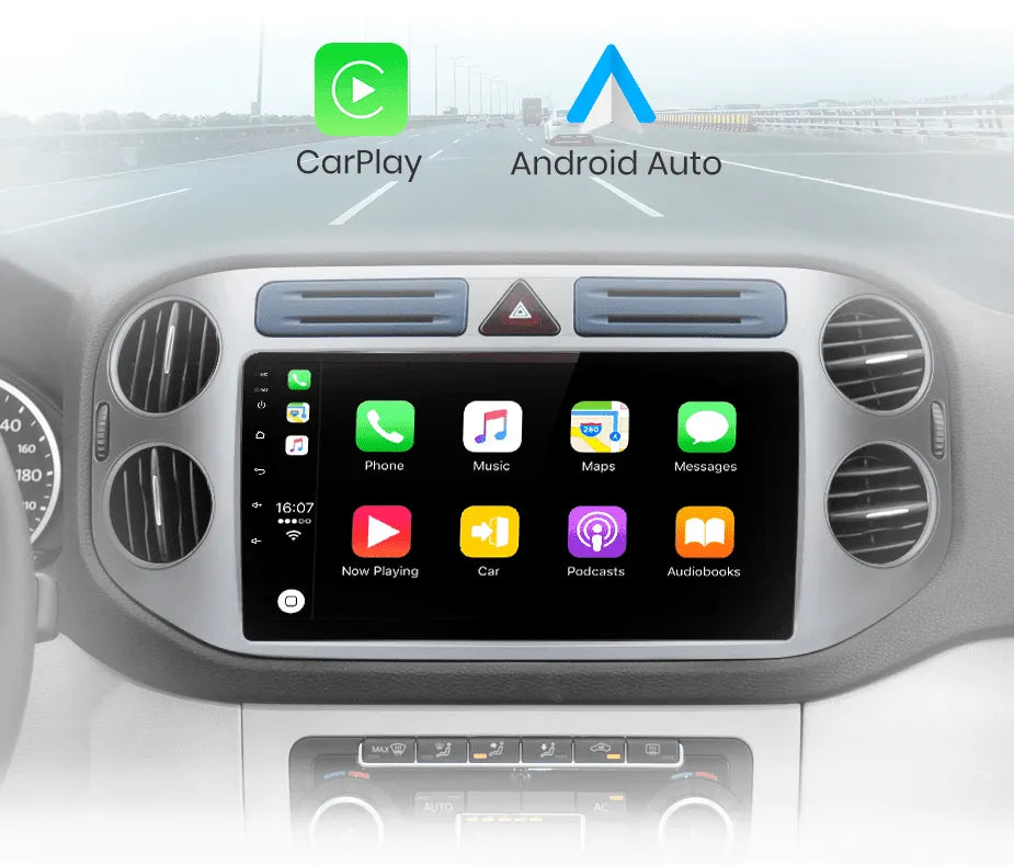 Radio nawigacja VW Volkswagen Tiguan 2006 - 2016 Carplay Android Auto - Multigenus