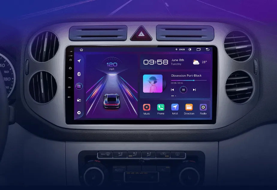 Radio nawigacja VW Volkswagen Tiguan 2006 - 2016 Carplay Android Auto - Multigenus