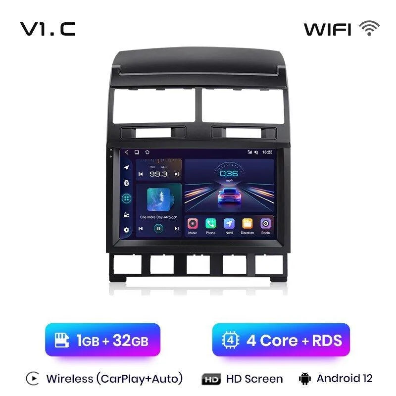 Radio nawigacja VW Volkswagen Touareg 2002 - 2010 Carplay Android Auto - Multigenus