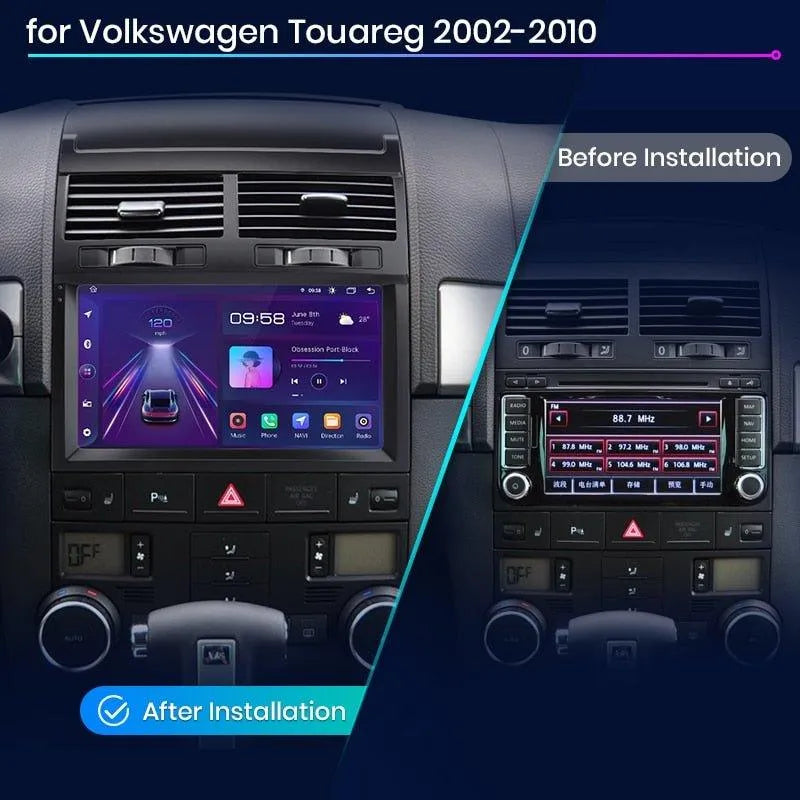 Radio nawigacja VW Volkswagen Touareg 2002 - 2010 Carplay Android Auto - Multigenus