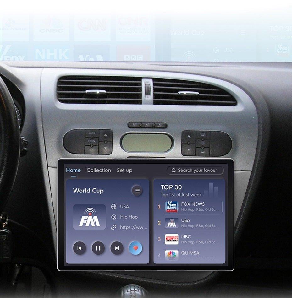 Radio Seat Leon MK2 2005-2012 Android auto Carplay - Multigenus