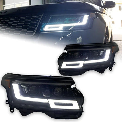 Lampy Przednie do Range Rover LED z DRL i Dynamicznym Sygnałem (2014-2017) - Multigenus