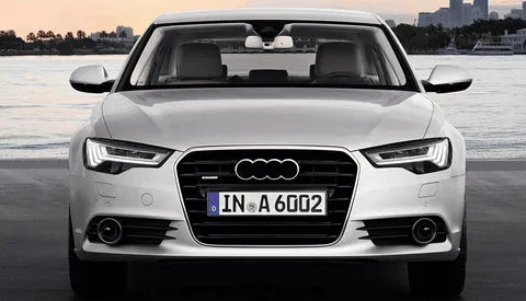 Reflektory Lampy Samochodowe do Audi A6 C7: Przednie 2012-2015 z Oświetleniem LED DRL, Dynamicznym Sygnałem, Regulacją Świateł Miejskich i Drogowych - Multigenus