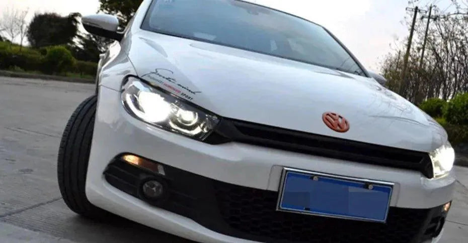 Lampy Przednie do VW Scirocco LED z DRL i Projektorową Soczewką (2008-2018) - Multigenus