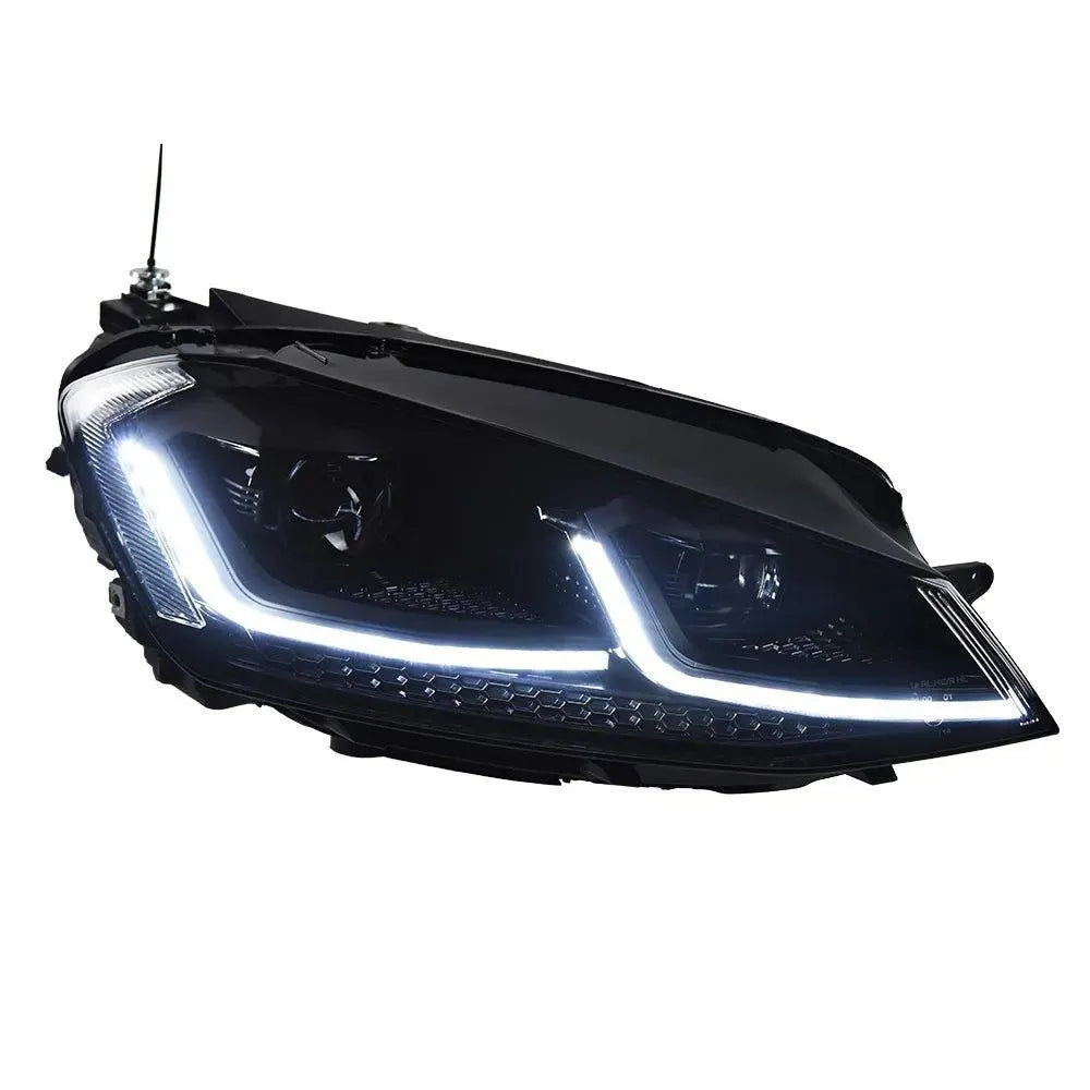 Lampy przednie Volkswagen VW Golf 7 2013 - 2020 Reflektory LED DRL Xenon Dynamiczny sygnał Bi-Xenon - Multigenus