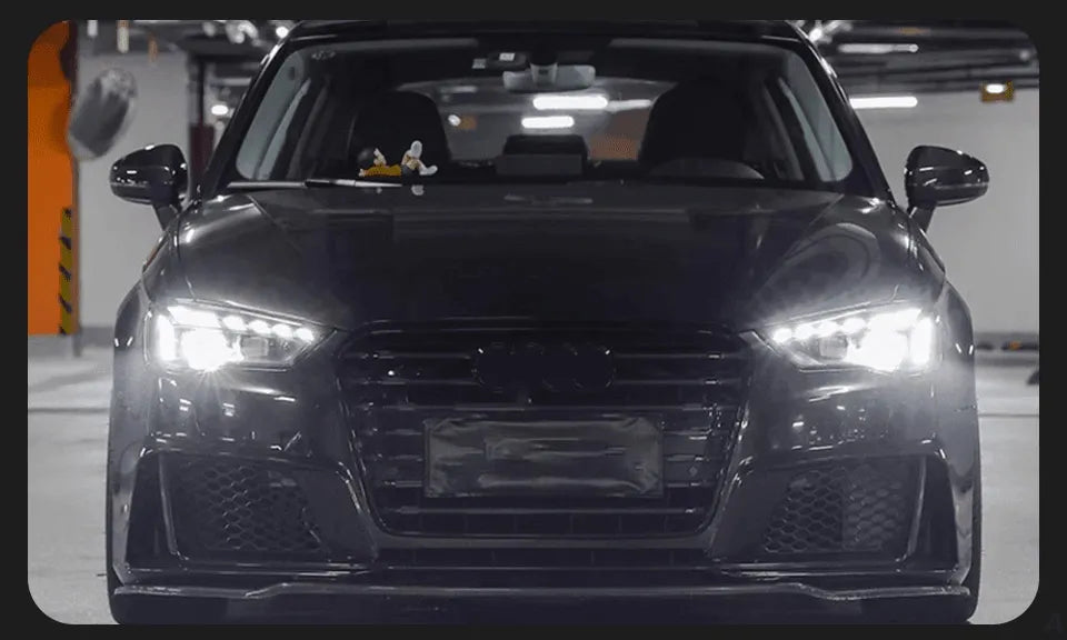 Stylizowane Lampy Przednie do Audi A3 LED z Projektorową Soczewką i DRL (2013-2016) A3 8V - Multigenus