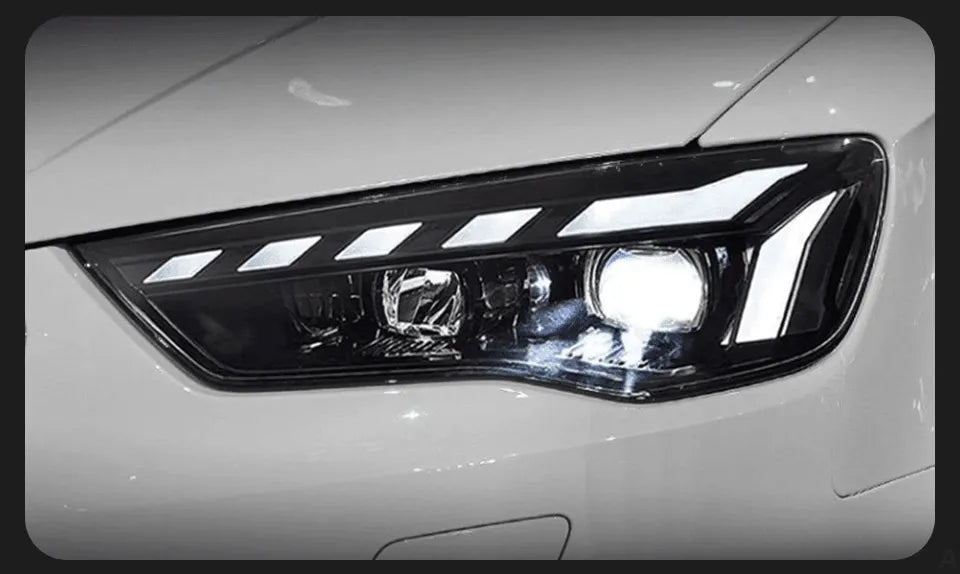 Stylizowane Lampy Przednie do Audi A3 LED z Projektorową Soczewką i DRL (2013-2016) A3 8V - Multigenus