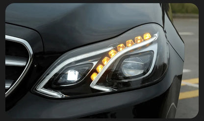 Stylizowane Lampy Przednie do Mercedes E LED z DRL i HID Bi-Xenon W212 E200 E300 E260 (2009-2016) W211 - Multigenus