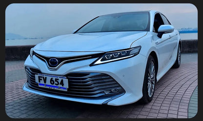 Stylizowane Lampy Przednie do Toyota Camry V60 LED z Projektorową Soczewką (2018-2021) XSE XLE SE LE - Multigenus