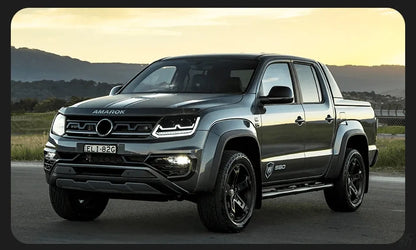 Stylizowane Lampy Przednie LED do VW Amarok z Projektorową Soczewką, DRL i Animowanym Sygnałem (2010-2020) - Multigenus