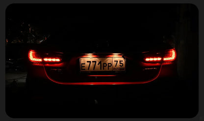 Tylne Lampy Samochodowe Mazda 6 LED 2012 - 2020 z DRL, Sygnałem Hamowania i Cofania - Multigenus