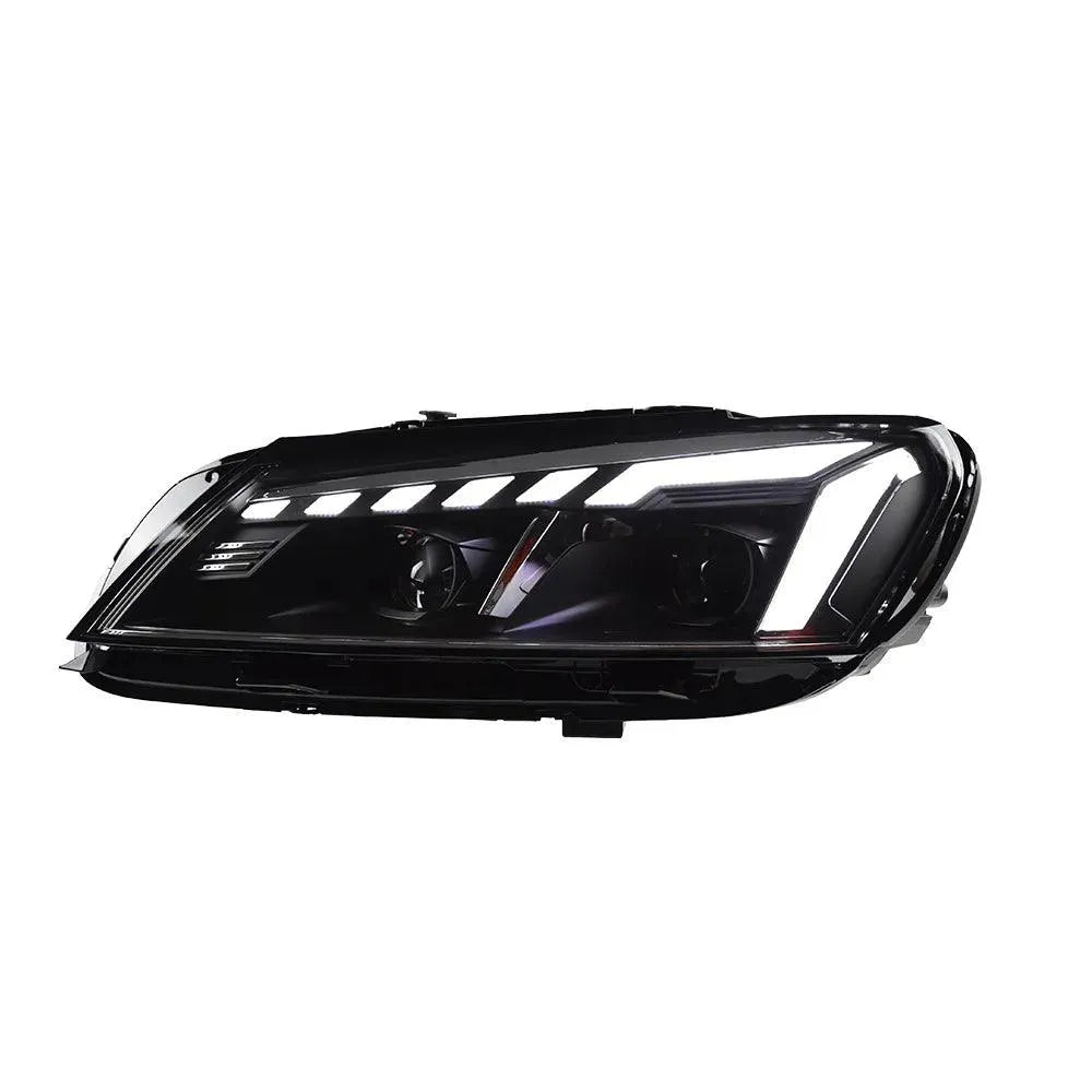 Lampy Przednie do VW Passat B7 z Projektorową Soczewką LED, DRL i Dynamicznym Sygnałem (2011-2016) - Multigenus