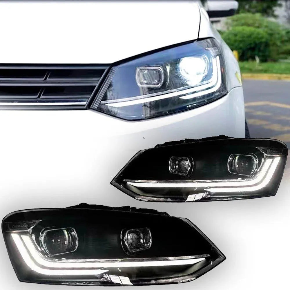 Lampy Przednie do VW Polo LED z DRL i HID Bi-Xenon Beam (2011-2018) - Multigenus