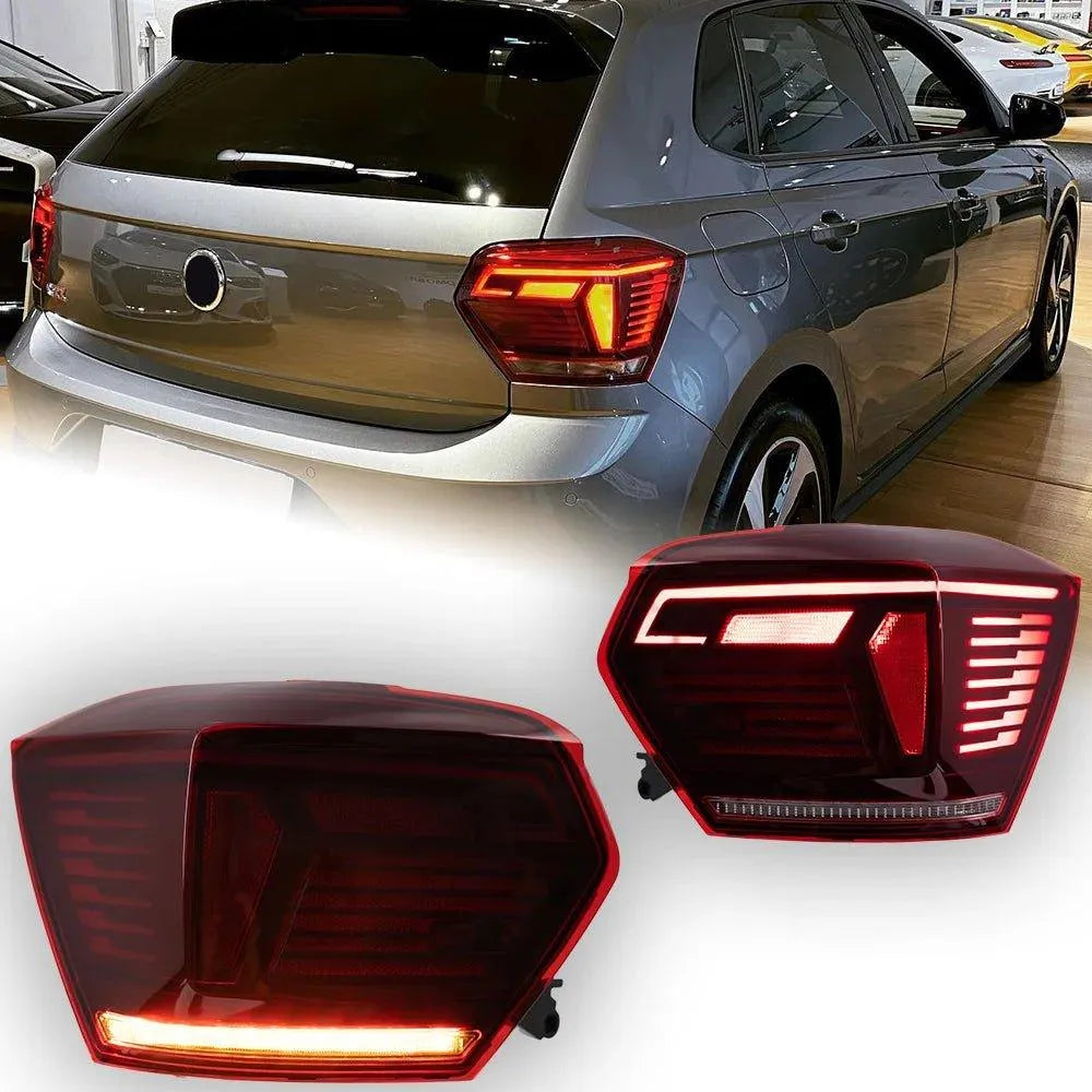 Lampy Tylne do VW Volkswagen Polo LED z DRL Animation, Dynamicznym Sygnałem i Cofaniem (2017-2021) - Multigenus